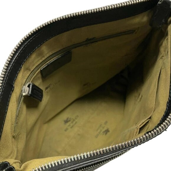 Auth ETRO - Khaki PVC Leather Shoulder Bag - Picture 6 of 14